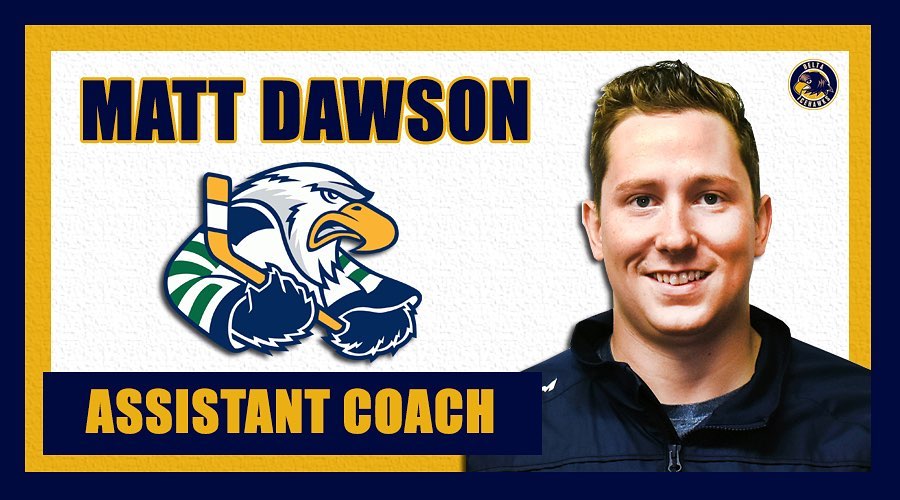 We are excited to announce that Assistant Coach @matt4dawson is moving up to Jr. A next season!

He’s heading just down Hwy 99 to South Surrey. Good luck with the @SurreyEagles, Matt! #DeltaHawkey