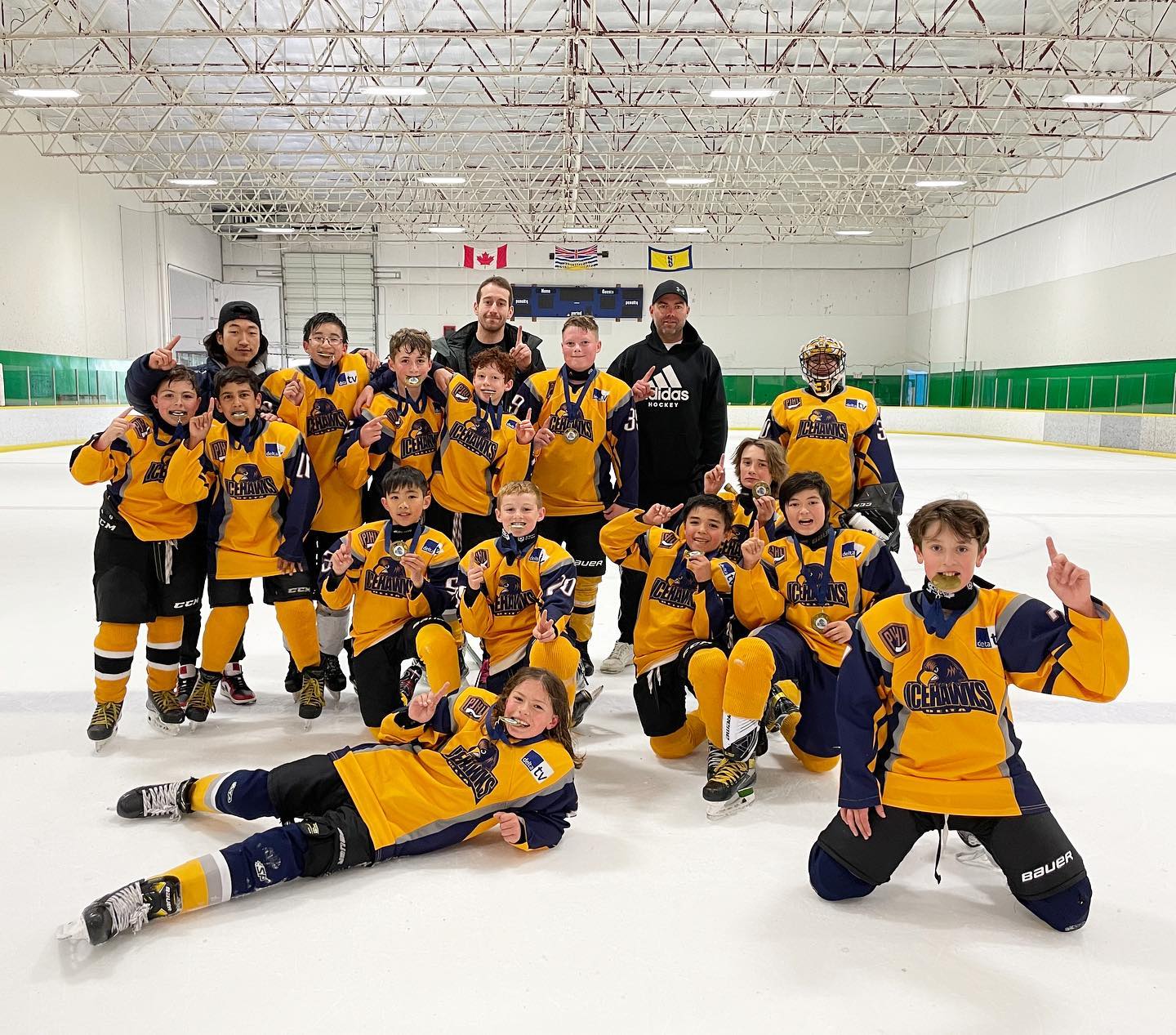 Congrats to our 2010 Jr Delta Ice Hawks, Champions of the AAA division of Steveston Meltdown Tournament!! #DeltaHawkey