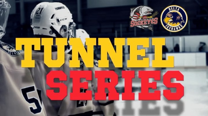 GAME DAY TUESDAY! 

Game 5 of the #TunnelSeries is on tonight at the LLC, as the Sockeyes come to town for their final visit of the season. 

Game time is 7:35, in person or on @myhockeytv! Masks and vaccine passport required. #DeltaHawkey