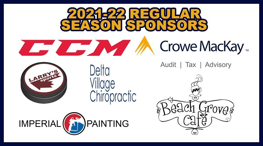 Thank you to all our regular season sponsors for your support over these last two seasons! We very much appreciate it! 

Send us a DM if you’d like to join the Ice Hawks sponsorship group for the 2022-23 season! #DeltaHawkey